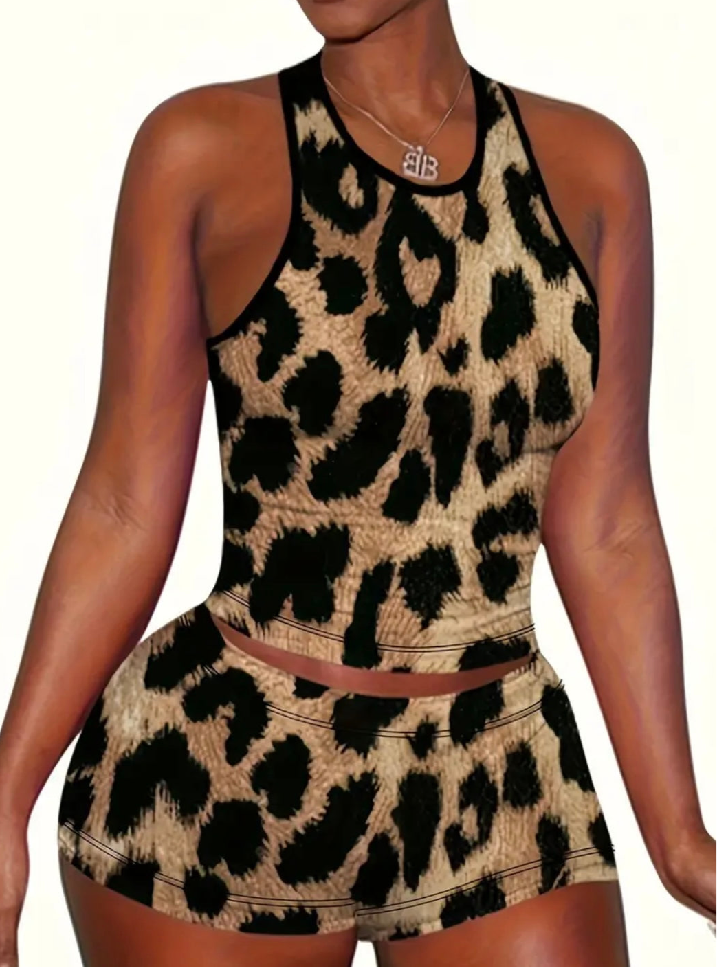 Leopard lounge set - Plush Intimates Boutique