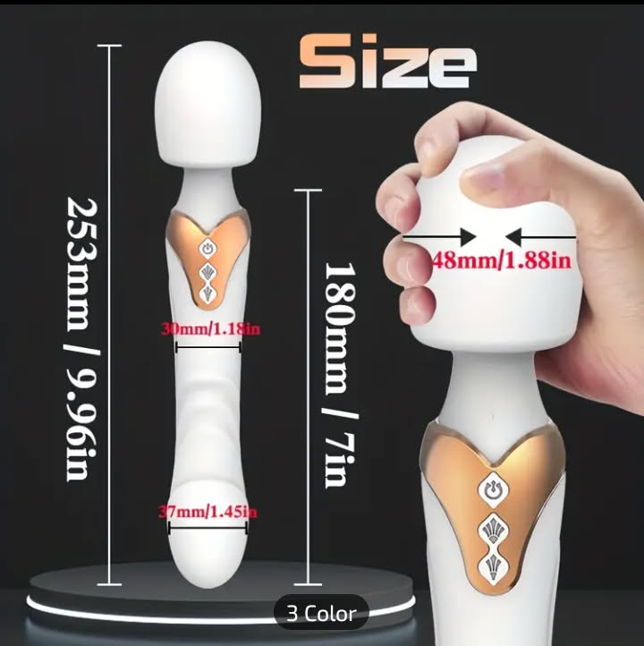 Powerful vibrator silicone double