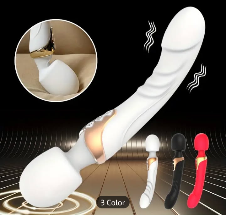 Powerful vibrator silicone double