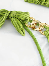 Load image into Gallery viewer, Green-gold chains 2 piece

