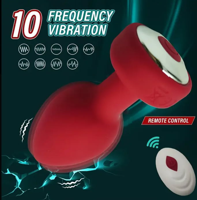 Anal plug w/ remote