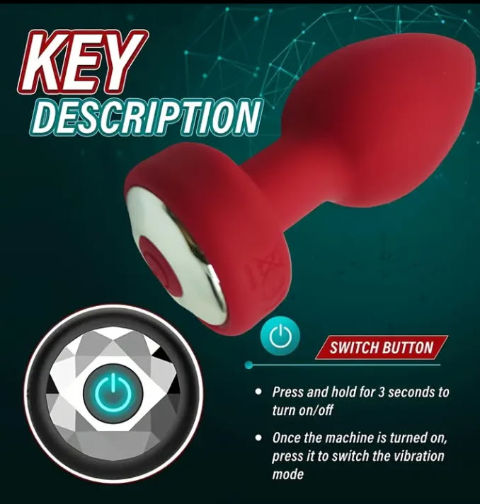 Anal plug w/ remote