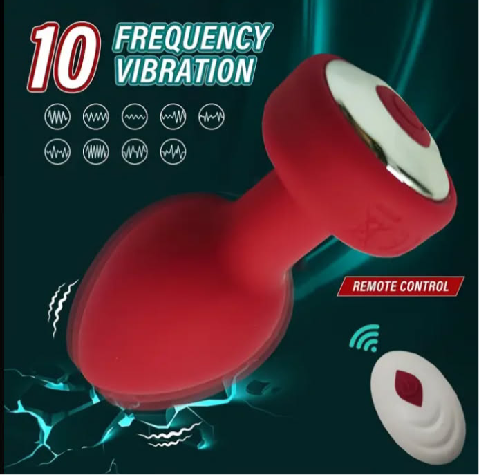 Anal plug w/ remote