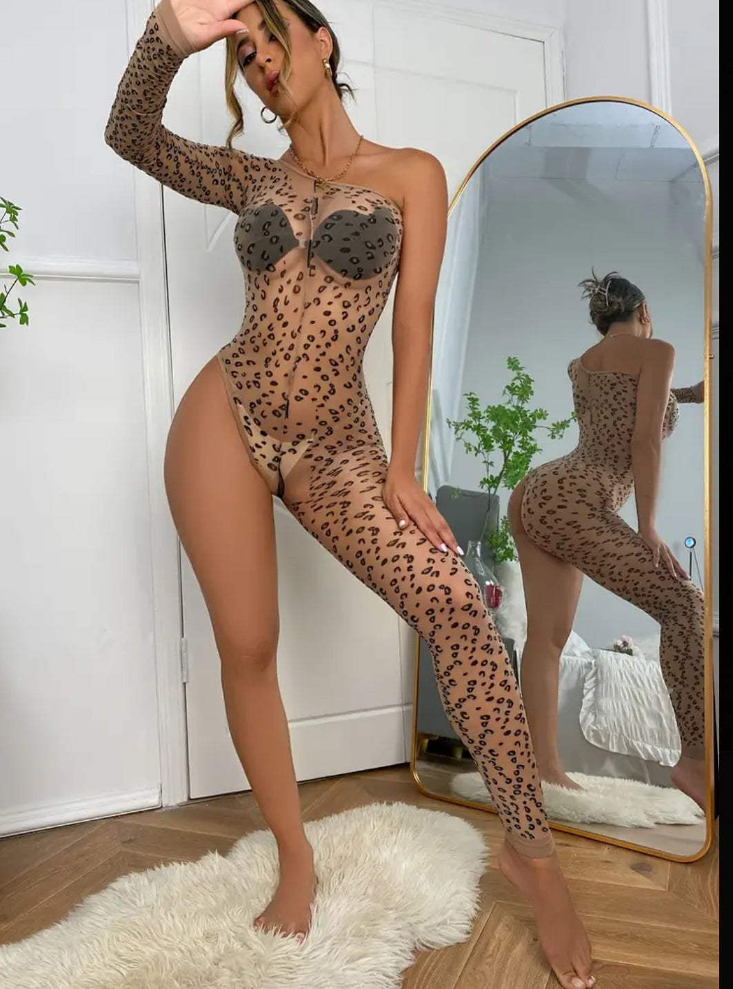 Leopard bodysuit - Plush Intimates Boutique