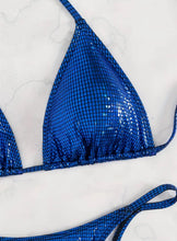 Load image into Gallery viewer, Sparkly blue swimsuit
