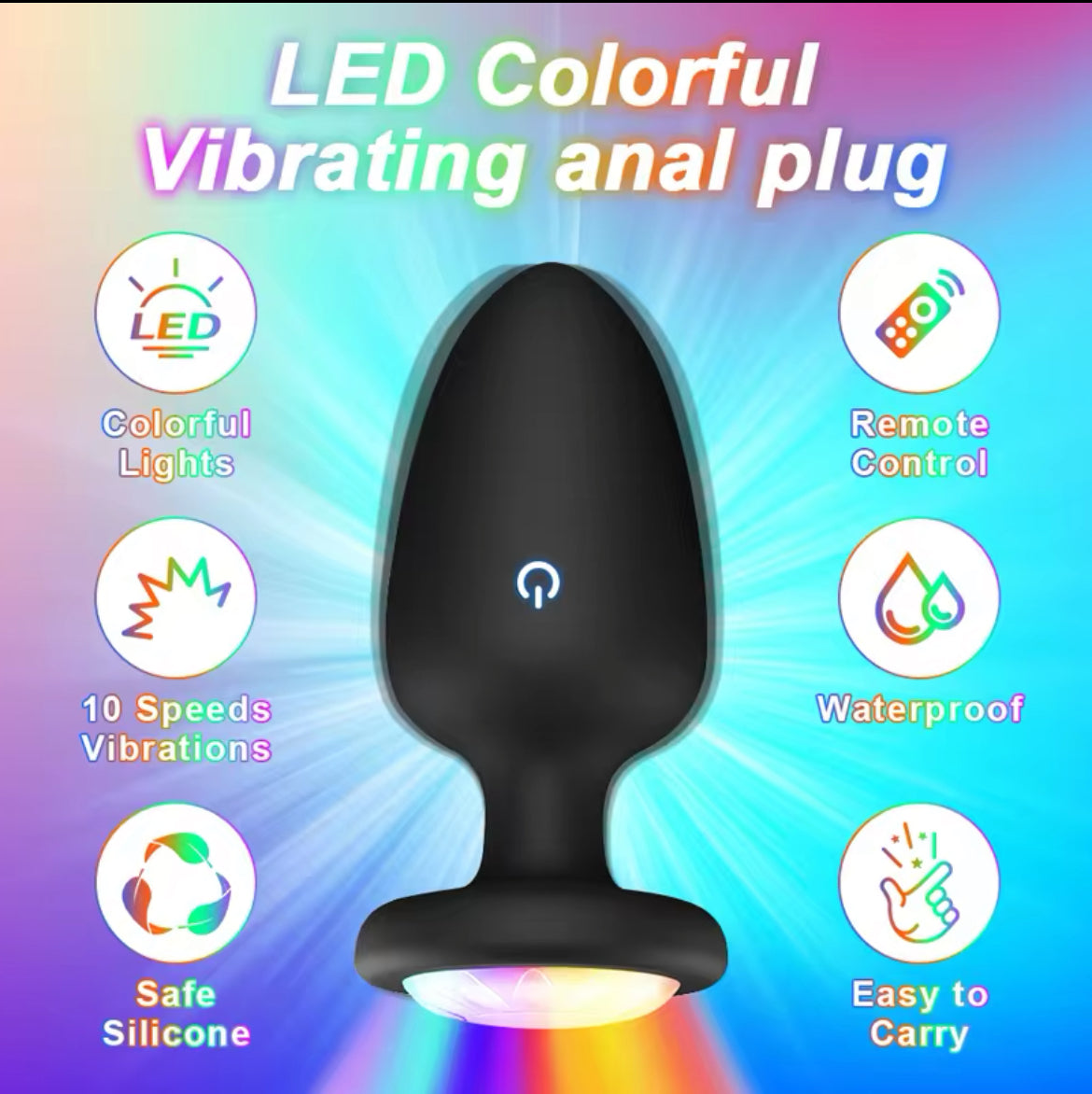 Male & women vibrator anal plug - Plush Intimates Boutique