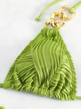 Load image into Gallery viewer, Green-gold chains 2 piece
