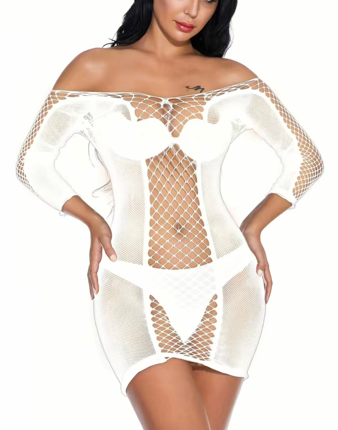 Snow White BODYSTOCKING dress - Plush Intimates Boutique