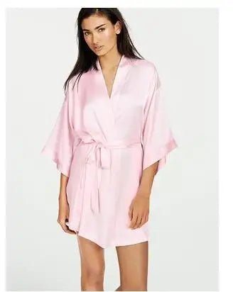 Champagne Bride Wedding Robe Satin |Sleepwear Women Nightgown Sexy