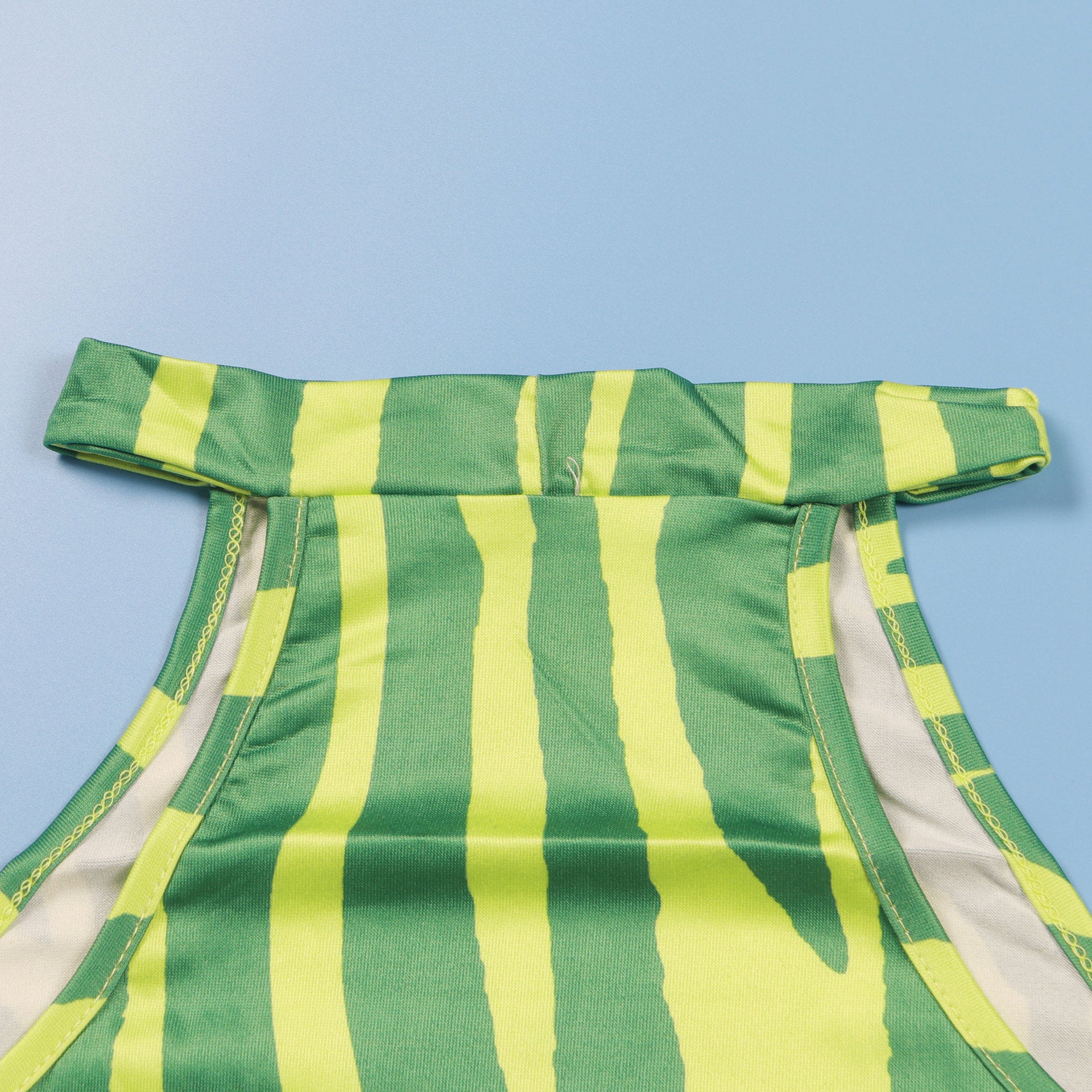 Summer Women Sets | Sleeveless Sexy Striped Print Crop Top and Long Skirt Set | Night Club Party Beach 2 Two Piece Sets