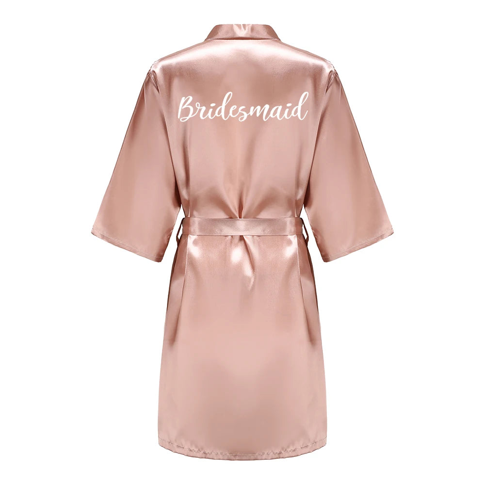 Bridal Party | Gifts Team | Gown Silk Satin| Bridal Robes