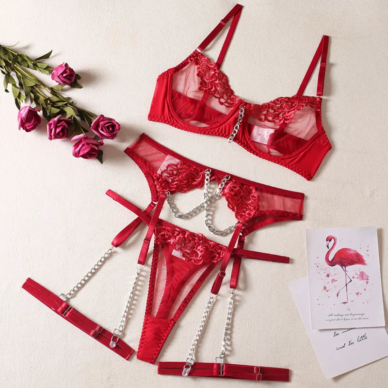 Chanay Luxury Lingerie set 4-piece set