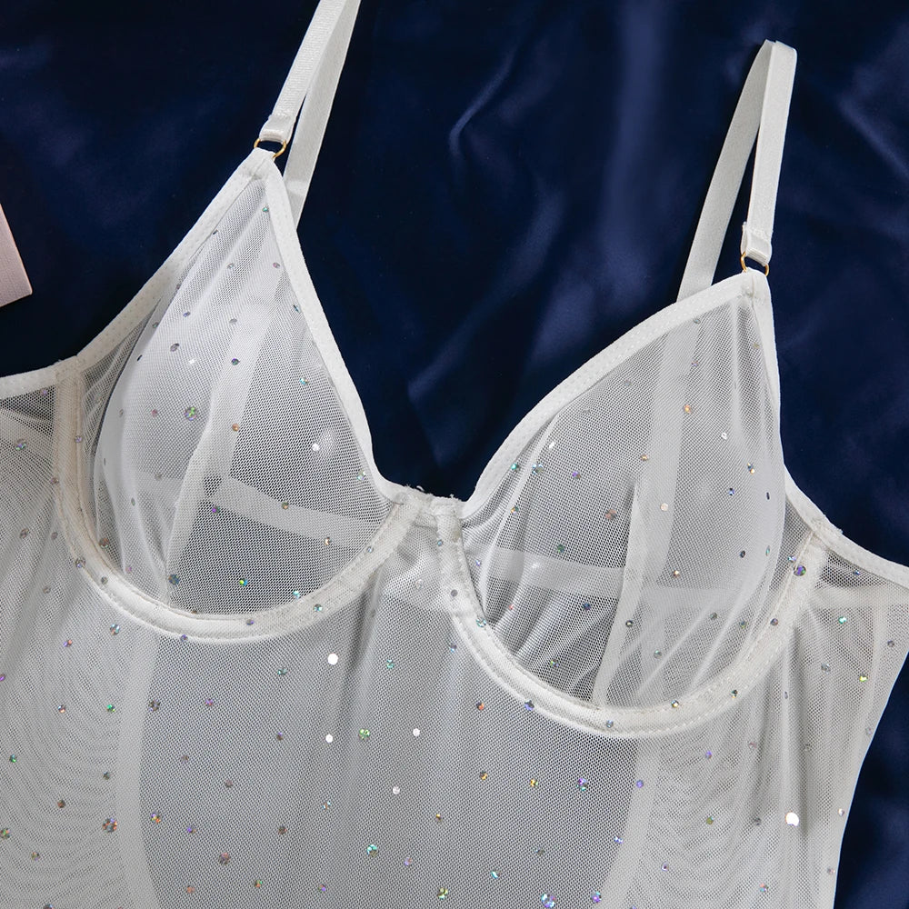 Mesh 3-Piece Intimates Sexy Erotic SET