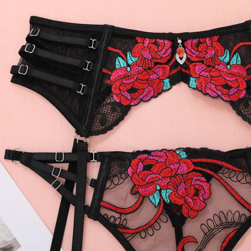 Sexy Lingerie | Pack Women Floral Fancy set