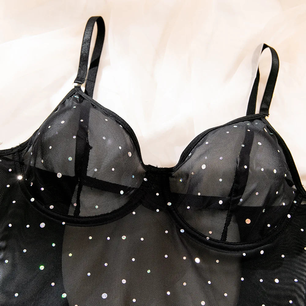 Mesh 3-Piece Intimates Sexy Erotic SET