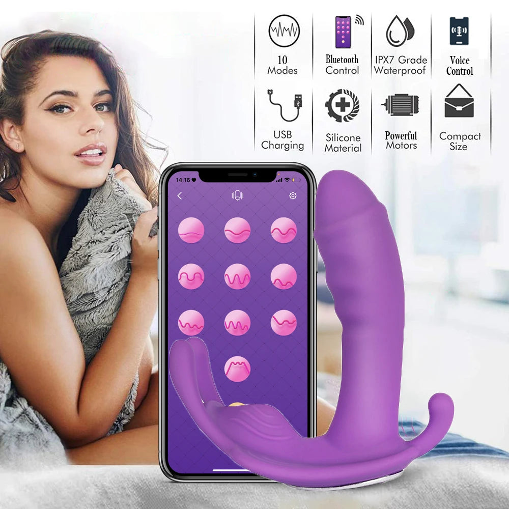 10 Modes Vibration Vibrator Sex Toy for Women Masturbator Clit | Bluetooth APP Control sexy toys Panties|