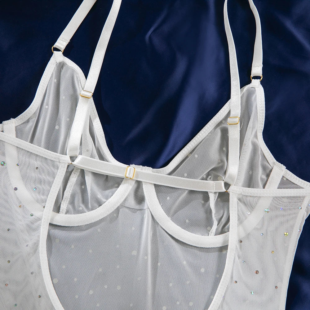 Mesh 3-Piece Intimates Sexy Erotic SET
