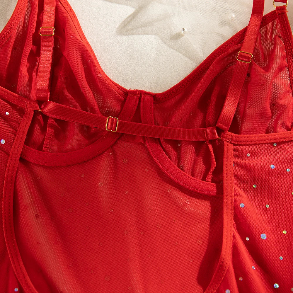 Mesh 3-Piece Intimates Sexy Erotic SET