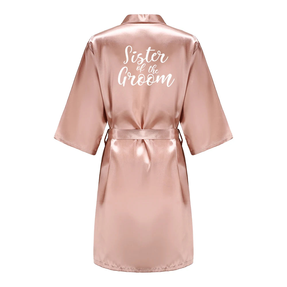 Bridal Party | Gifts Team | Gown Silk Satin| Bridal Robes