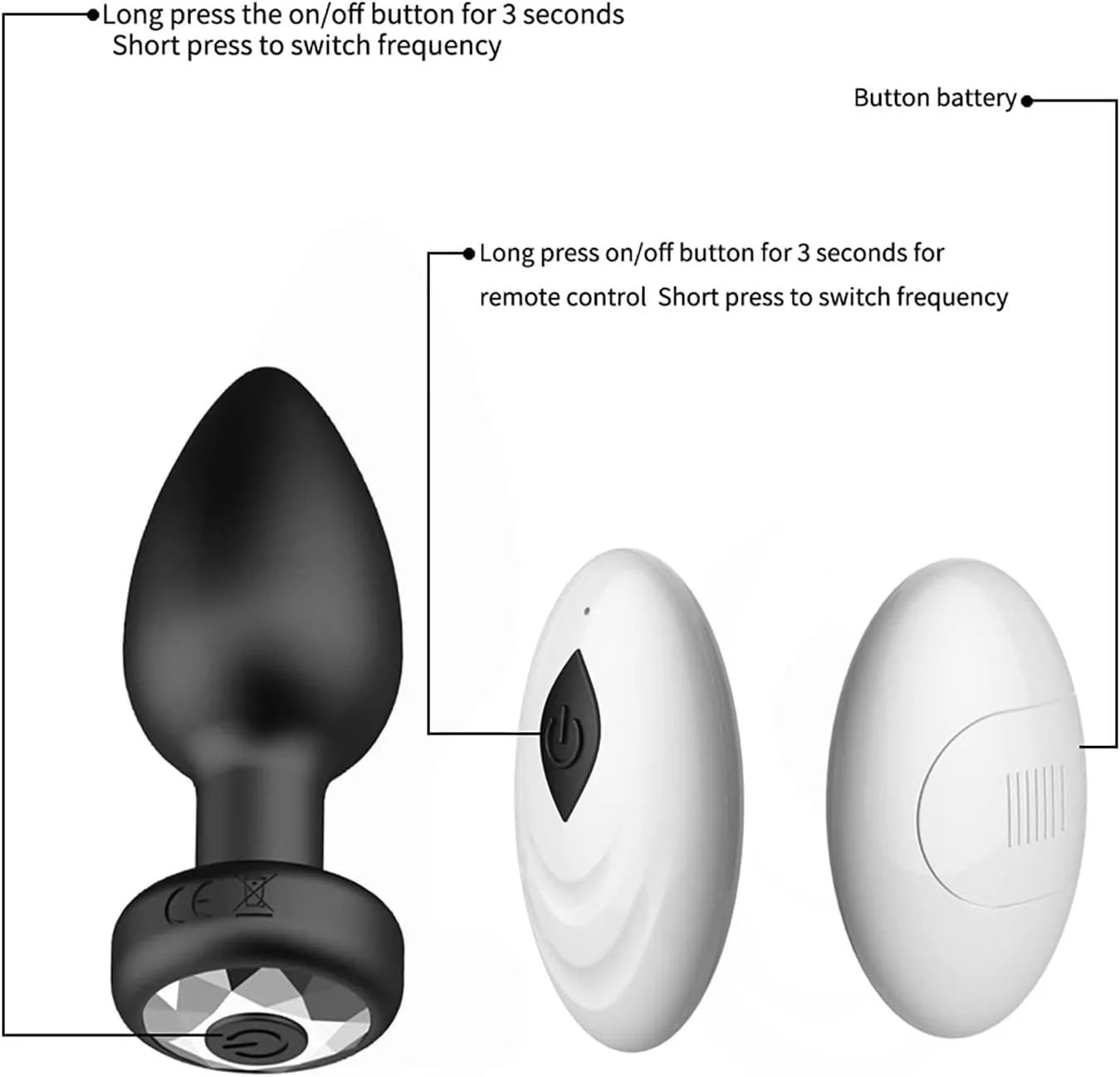 wireless bluetooth anal plug | with remote | app unisex