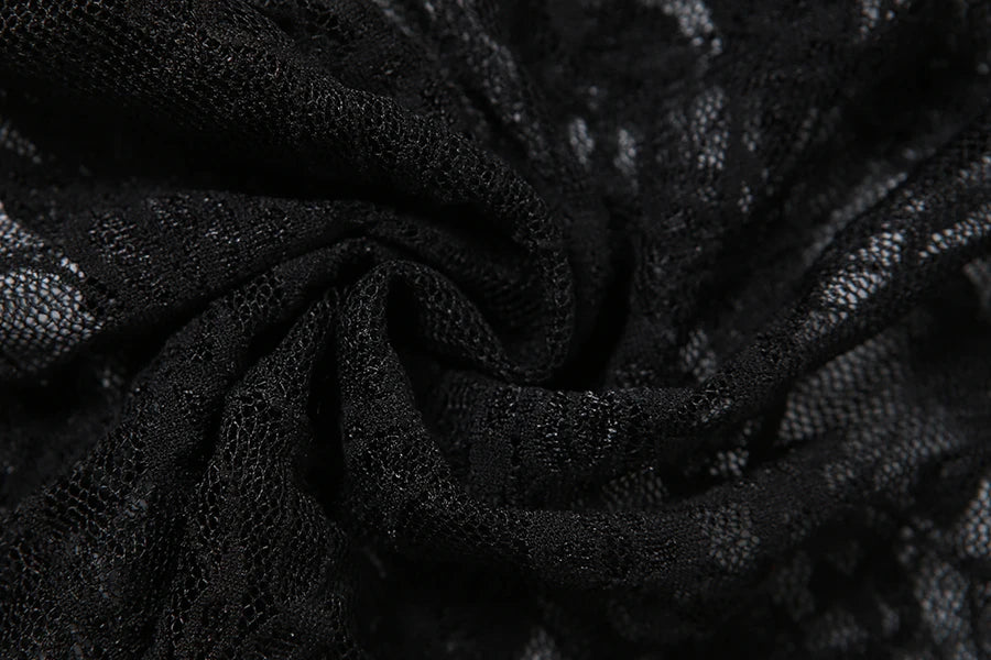 Sexy Lace Women 2Piece Set| Tube Dress+See Through Stockings | Coquette Hot Girls Club Nightout Party Matching Outfits