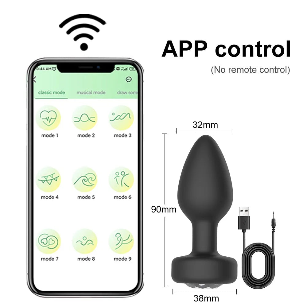 wireless bluetooth anal plug | with remote | app unisex