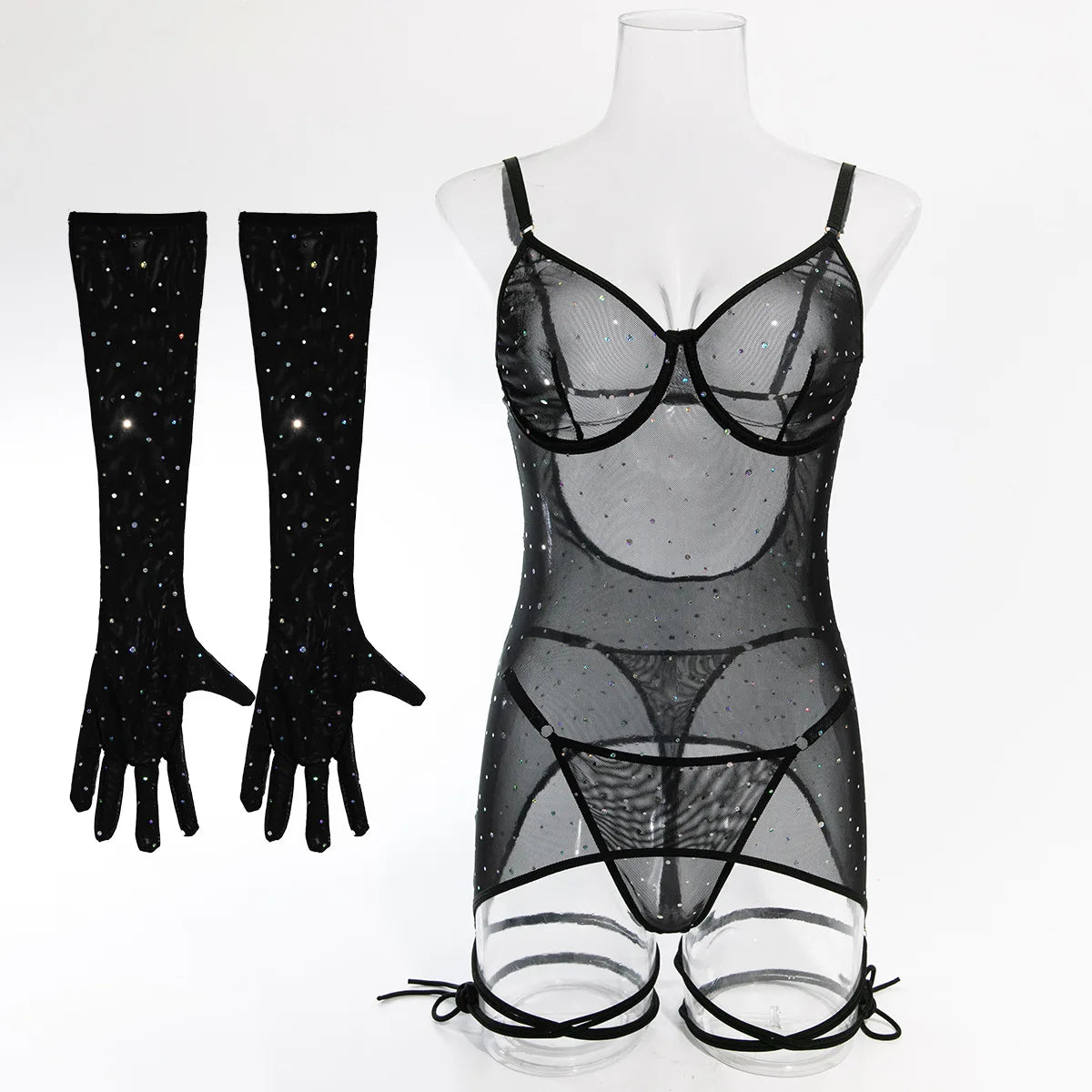 Mesh 3-Piece Intimates Sexy Erotic SET