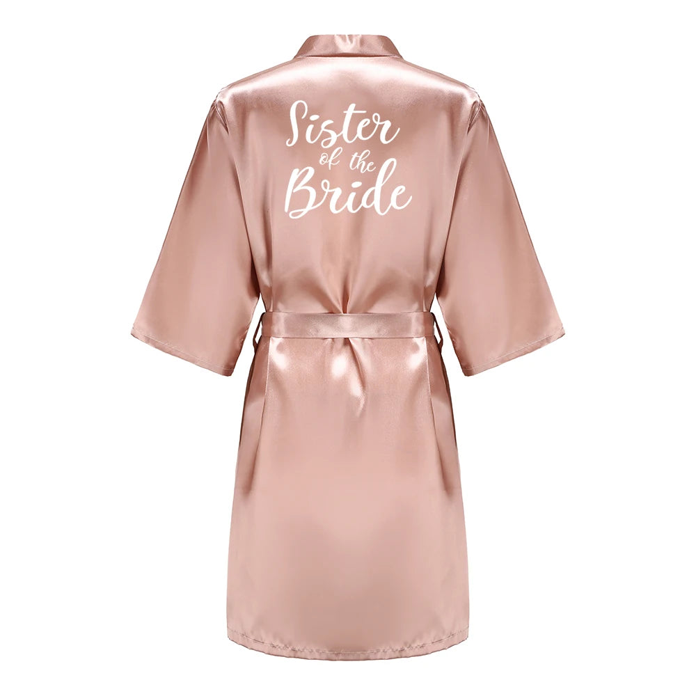 Bridal Party | Gifts Team | Gown Silk Satin| Bridal Robes