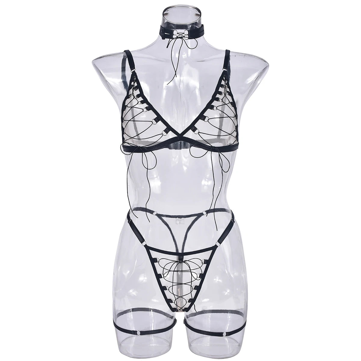 Erotic 4-Piece Seamless Intimate Sexy Set