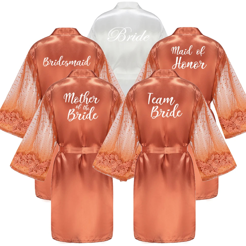 Caramel Wedding Bride Bridesmaid Robes