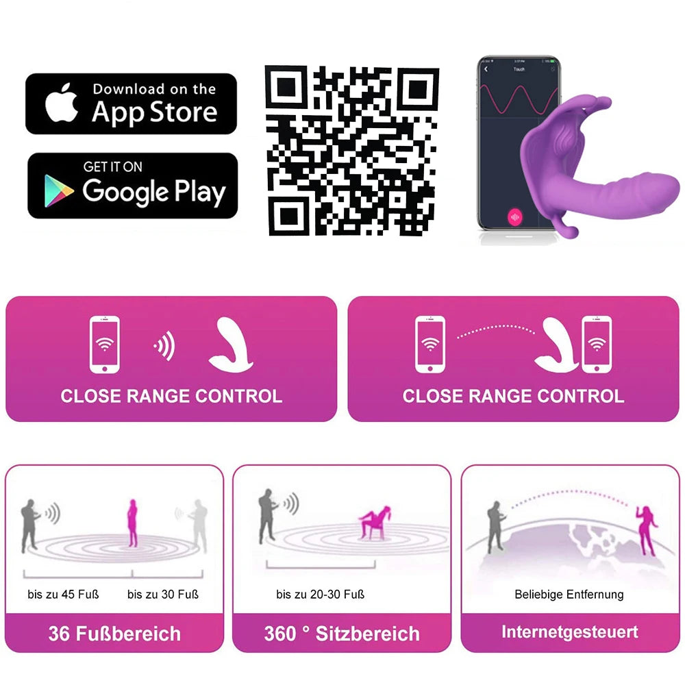 10 Modes Vibration Vibrator Sex Toy for Women Masturbator Clit | Bluetooth APP Control sexy toys Panties|