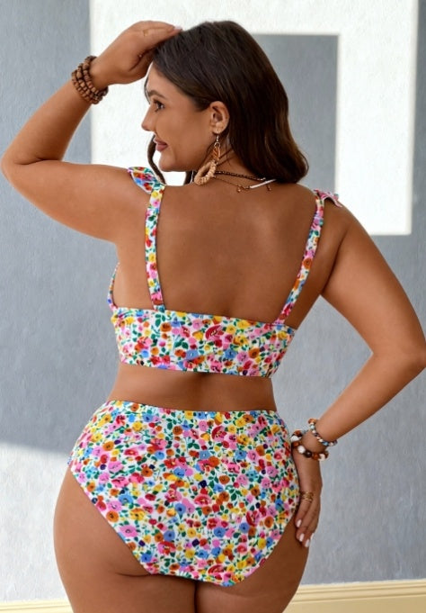 Queen size Women's One-piece Casual Swimsuit