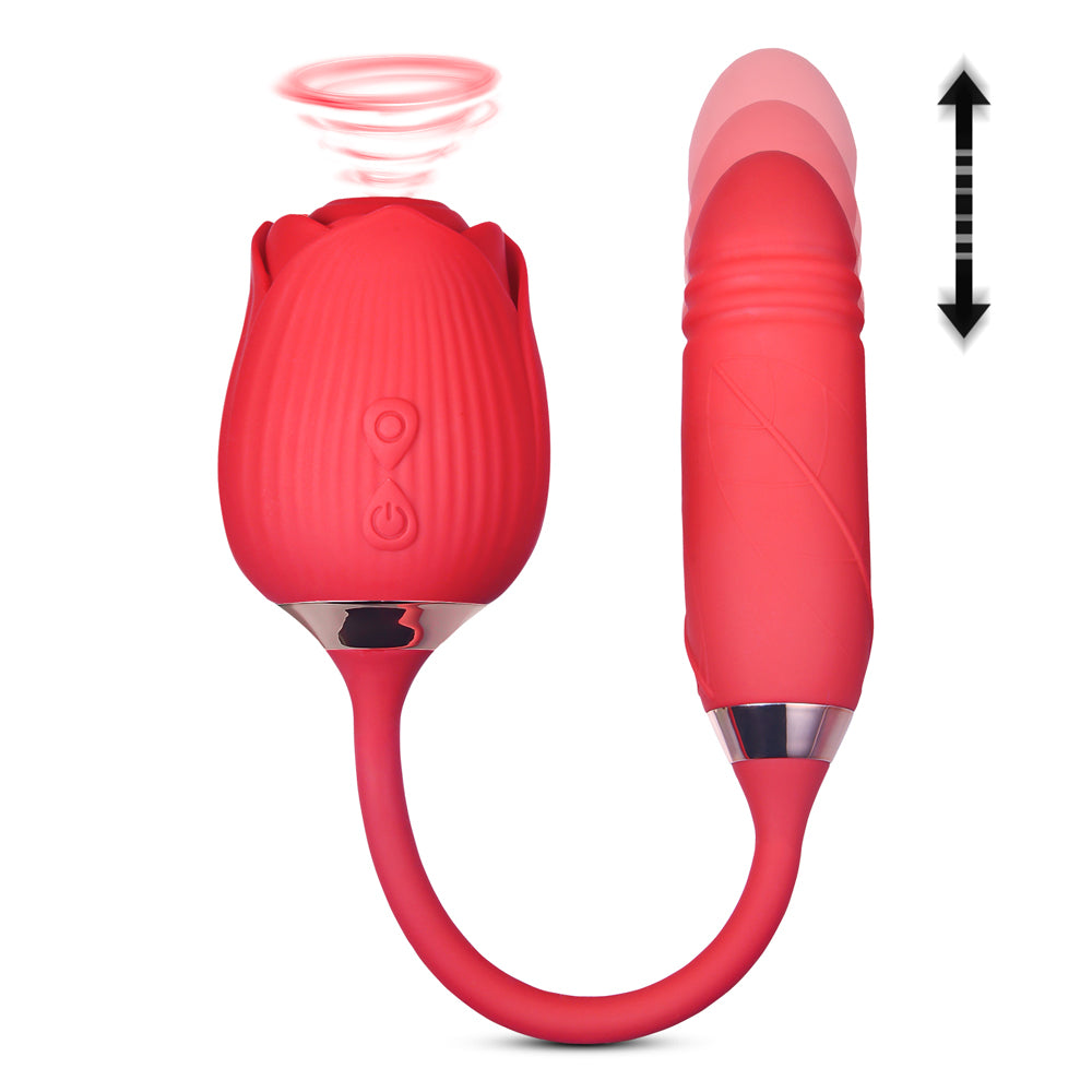 SUCKING VIBRATOR in Red - Plush Intimates Boutique